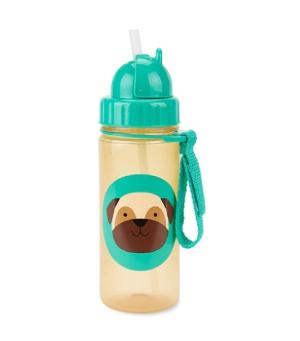 Skip Hop Zoo PP Straw Bottle 390ml Pug