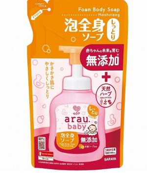 日本Saraya Arau全身泡沫沐浴乳補充裝 400ml - 滋潤型