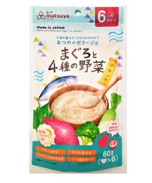 Matsuya松屋即沖嬰兒米糊 (吞拿魚+4種野菜 - 雞肉味) 60 克 (6m+)