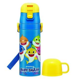 Skater Baby Shark 2Way 不鏽鋼保溫水壺 470ml