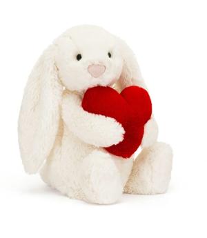 Bashful Red Love Heart Bunny抱心心賓尼兔