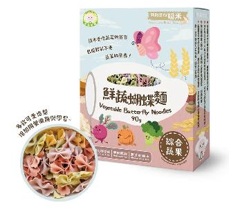 鮮蔬蝴蝶麵-綜合蔬果 90g 8m+