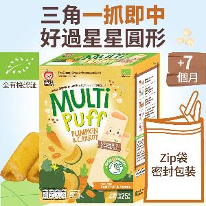 有機藜麥三角糙米泡芙手指餅-南瓜胡蘿蔔
