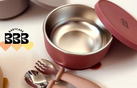 有蓋不鏽鋼吸盤碗