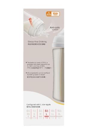 PPSU 母乳實感寬口奶瓶330 ml