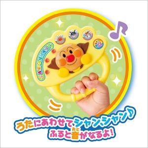 日本 麵包超人 ANPANMAN 聲音發光 造型手搖鈴 1.5歲