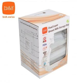 B&H 雙層感溫母乳儲奶袋 220ml 120個