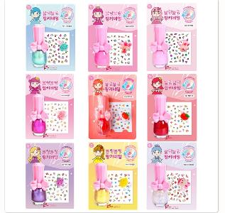 Pinky Cosmetic - 可撕掉式指甲油甲貼戒指套裝
